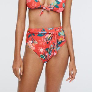 J.Crew Floral High-Waist Bikini (Top & Bottom) NWT